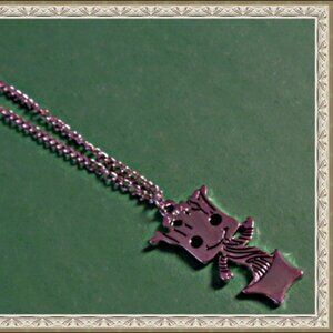 Silver Tone Guardians Of The Galaxy Baby Groot Theme Necklace